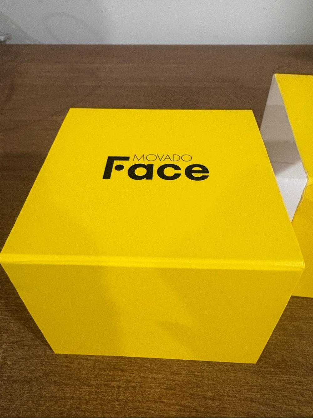 Movado Face Yellow Presentation Box - Box Only